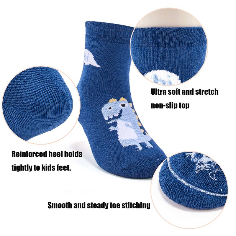 HowJoJo Baby Baby Boys Thick Cotton Socks Kids Warm Socks Winter Thermal Crew Socks 1-2 Years - Image 4